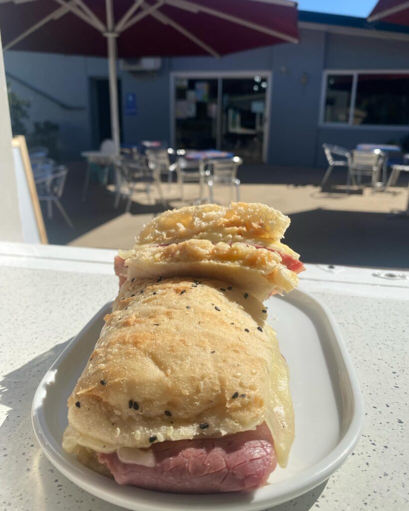 Reuben on Turkish sandwich